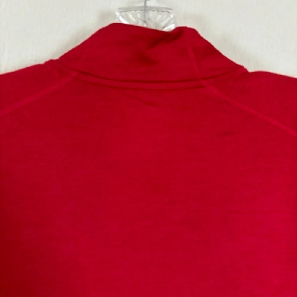 Micheal Strahan MSR 1/4 Zip‎ Pullover Athletic Sport Jacket Size L Red NWT